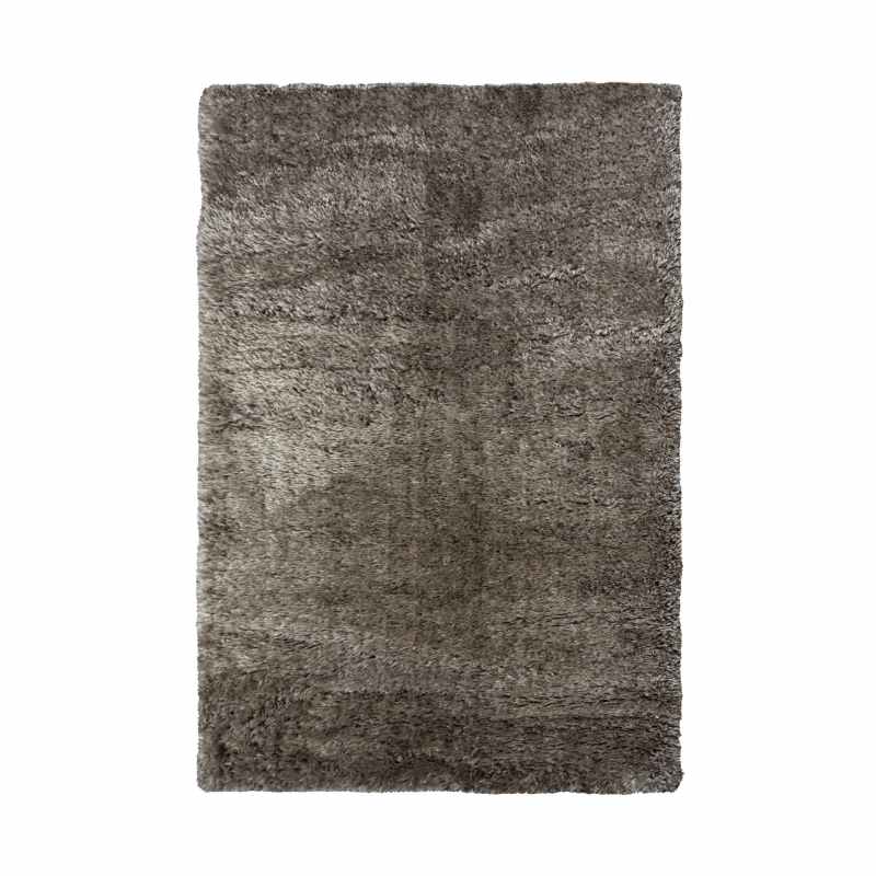 Lagom Modern Plain Shaggy Rugs in Mid Grey