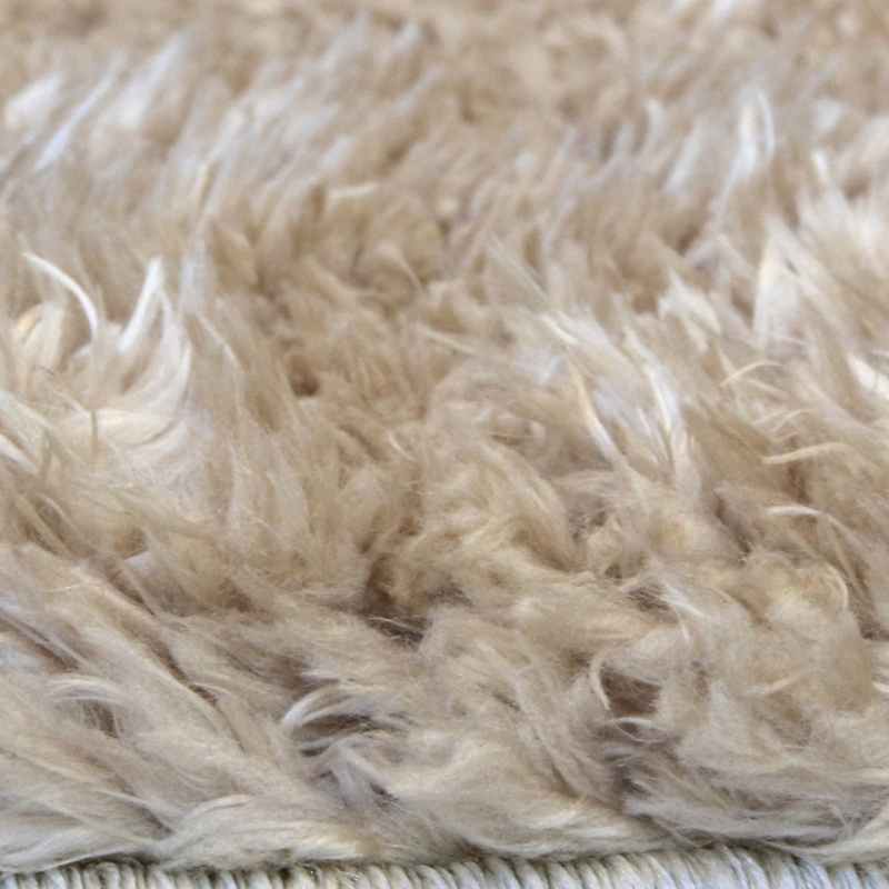 Lagom Modern Plain Shaggy Rugs in Light Natural