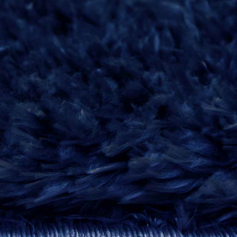 Lagom Modern Plain Shaggy Rugs in Navy Blue
