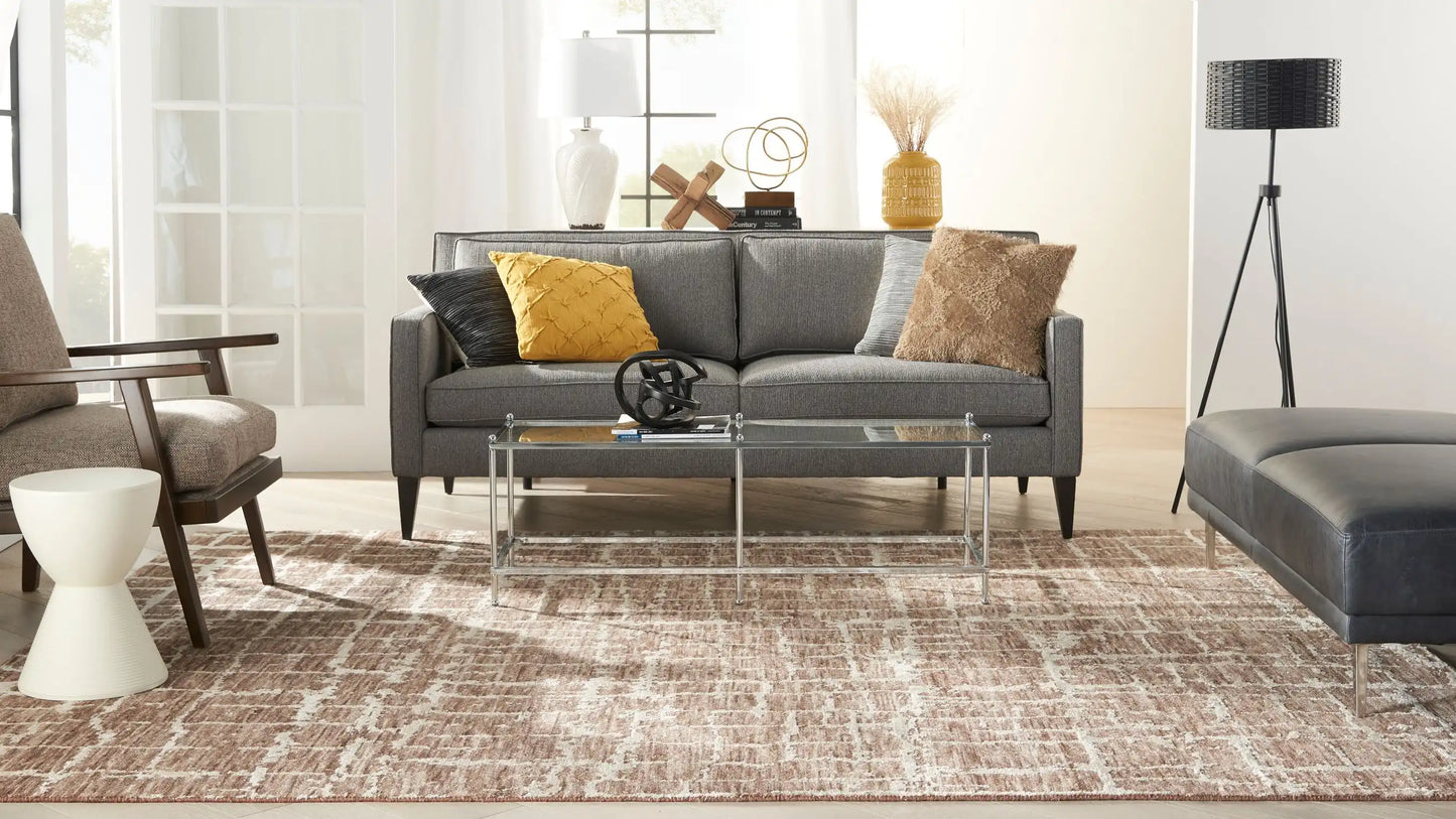 Luna LUN02 Mocha Ivory Rug RS