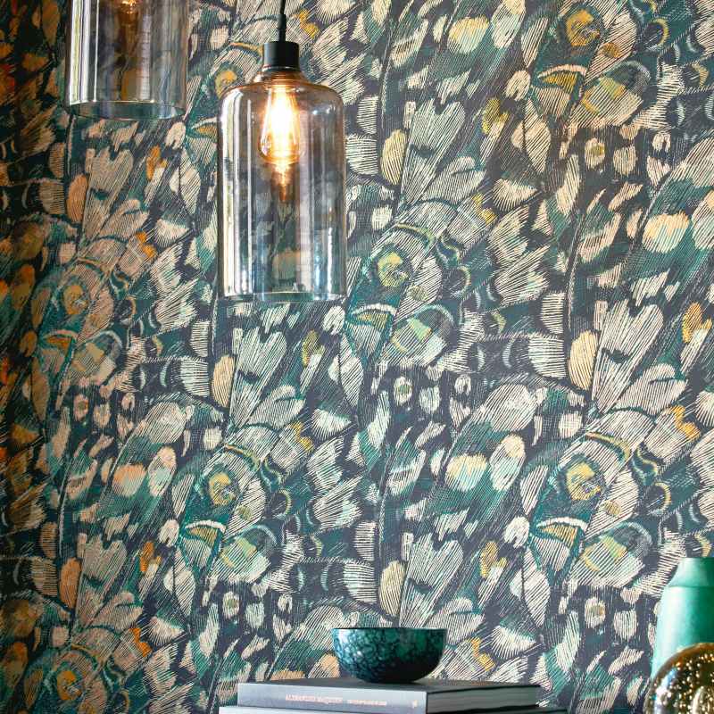 Lamina Wallpaper 112167 by Harlequin in Ink Marine Blue
