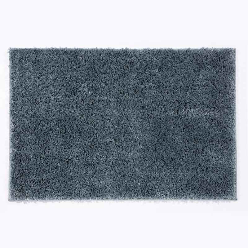 Larissa Washable Plain Shaggy Rug in Blue