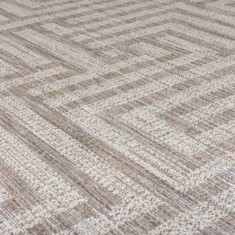 Lipari Salerno Outdoor Indoor Flatweave Rug in Grey