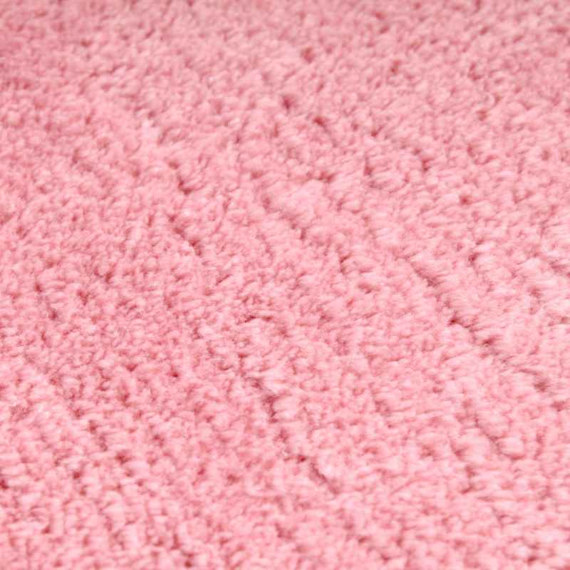 Lulu Modern Plain Shaggy Rugs in Blush Pink