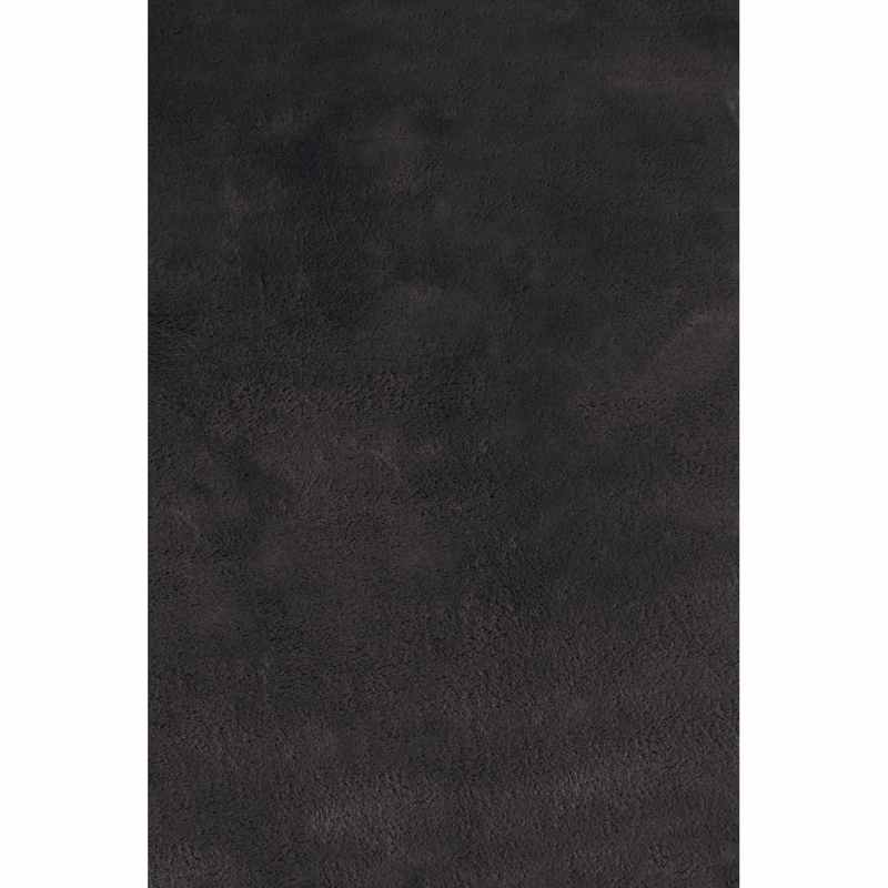Lulu Modern Plain Shaggy Rugs in Charcoal Grey