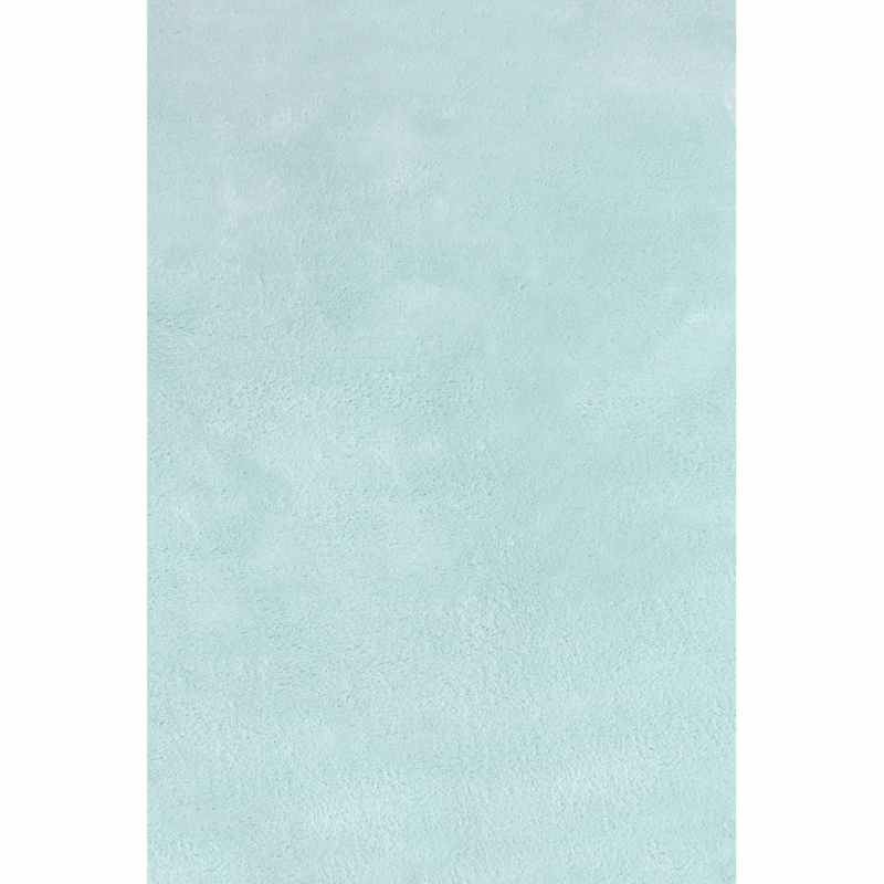 Lulu Modern Plain Shaggy Rugs in Duck Egg Blue