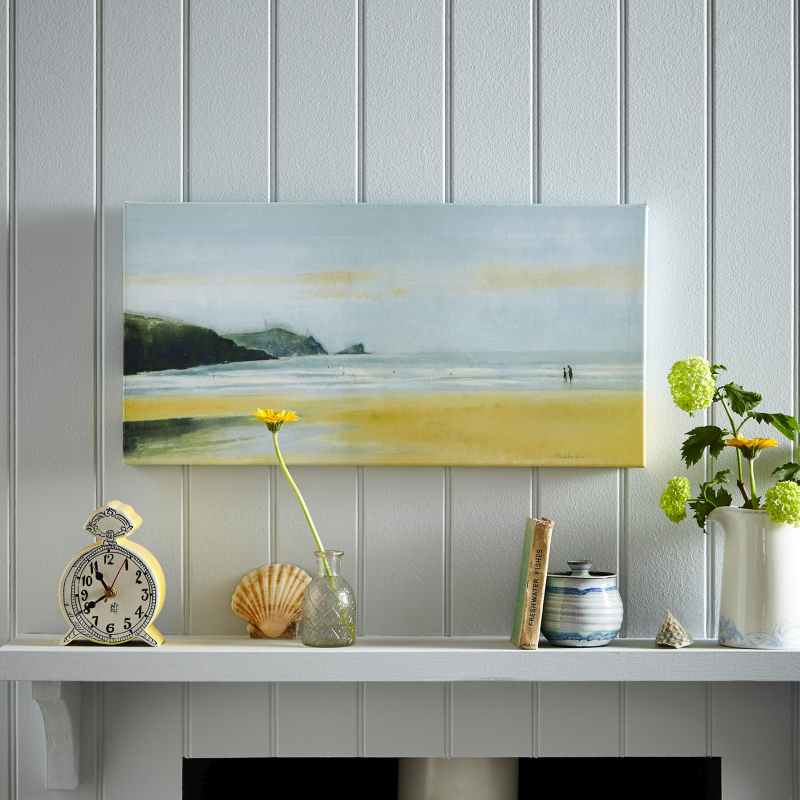 Lynmouth Canvas 115028 by Laura Ashley in Seaspray Blue