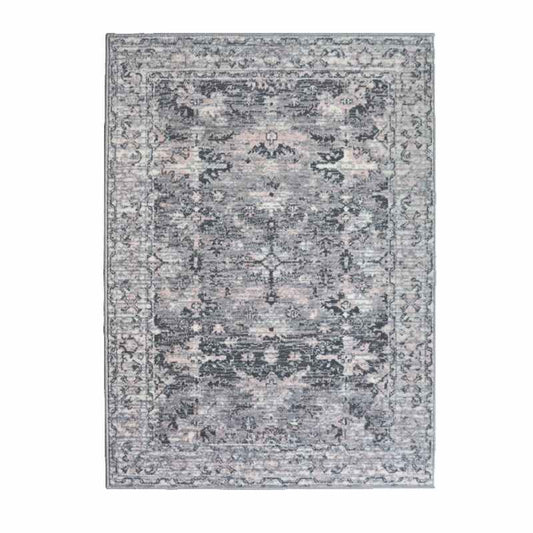 Maestro New Trad Traditional Vintage Rugs in Grey Pink