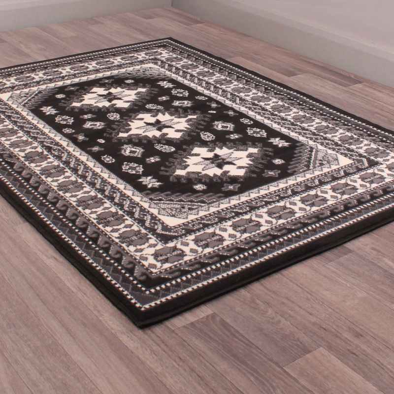 Malak Rugs in Black by Rugstyle