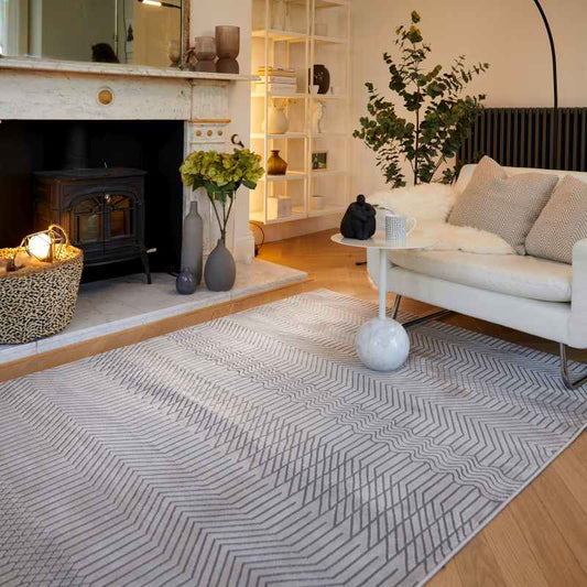 Origins Mamara Geometric Textured Rug in Multi