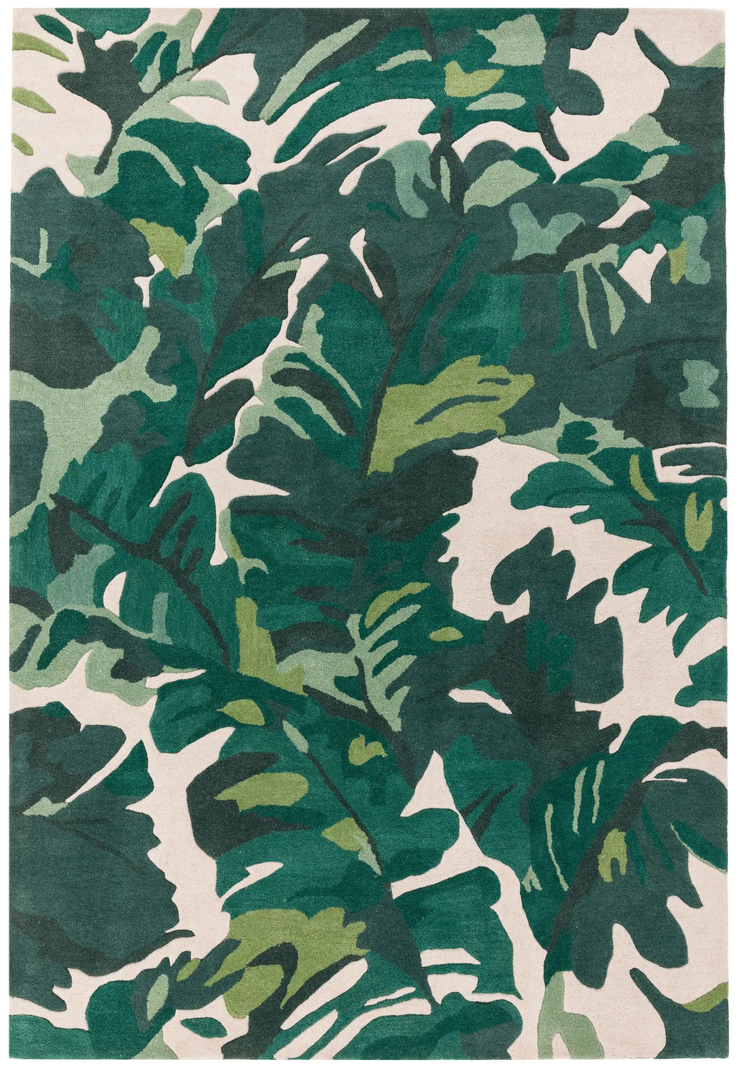 Asiatic code matrix max73 palm green Green Wool Rug.
