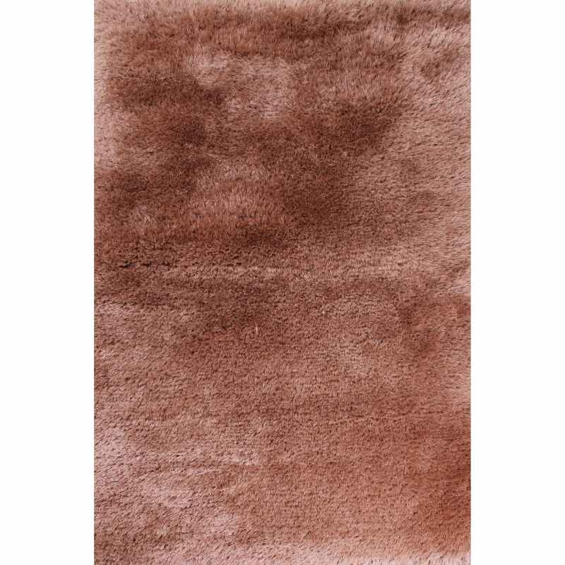 Mayfair Modern Plain Shaggy Rugs in Champagne Brown