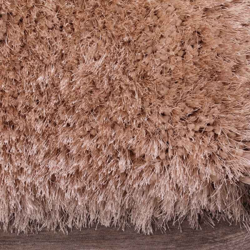 Mayfair Modern Plain Shaggy Rugs in Natural Beige