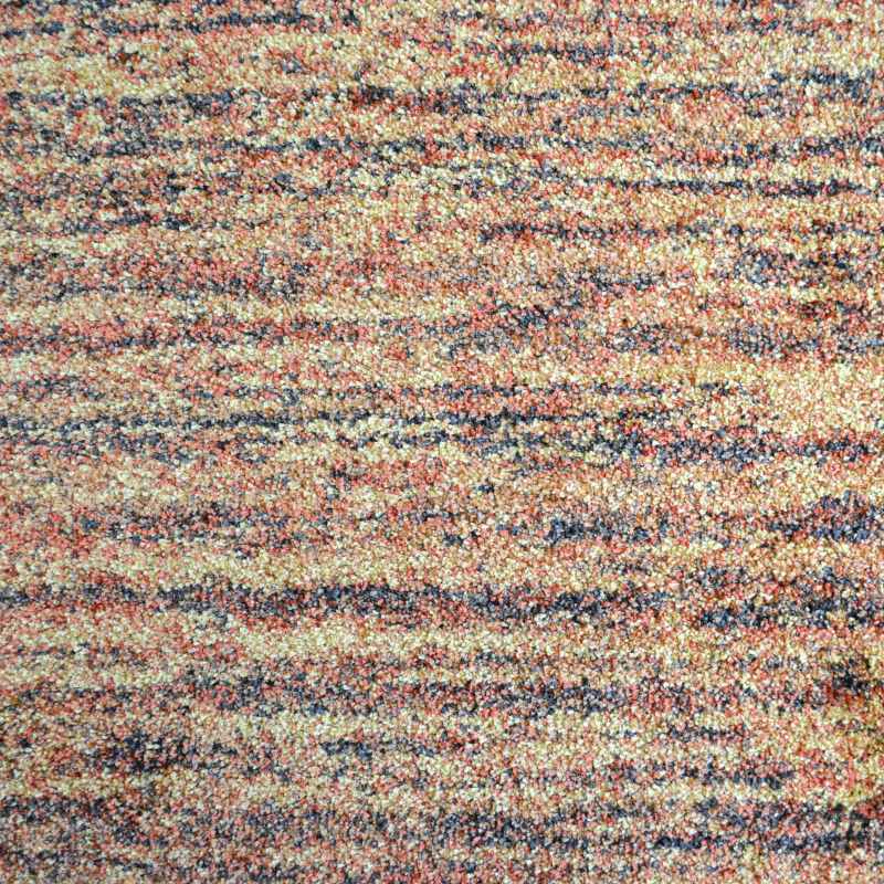 Mehari 23067 1595 Abstract Shaggy Rugs in Burnt Orange Multi