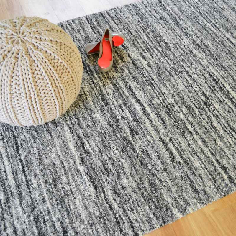 Mehari 23067 4258 Abstract Shaggy Rugs in Grey Multi