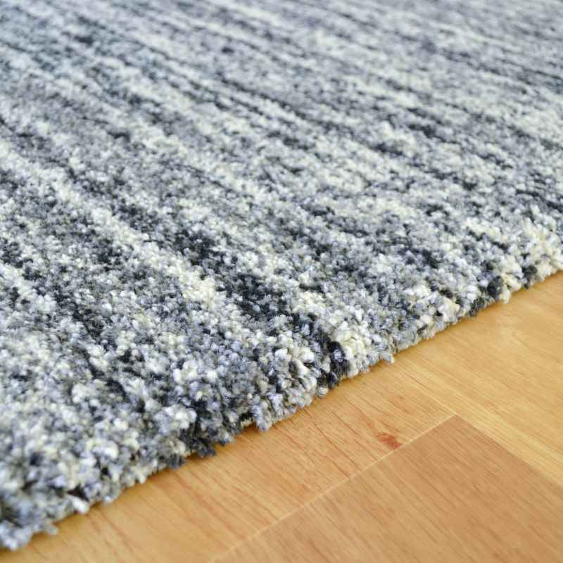 Mehari 23067 4258 Abstract Shaggy Rugs in Grey Multi