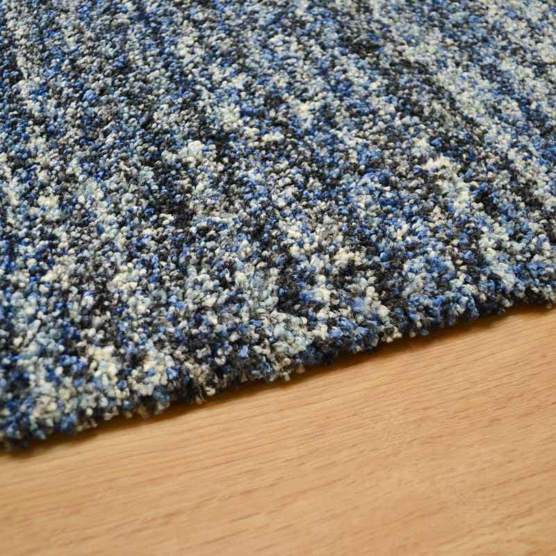 Mehari 23067 6141 Abstract Shaggy Rugs in Blue Multi