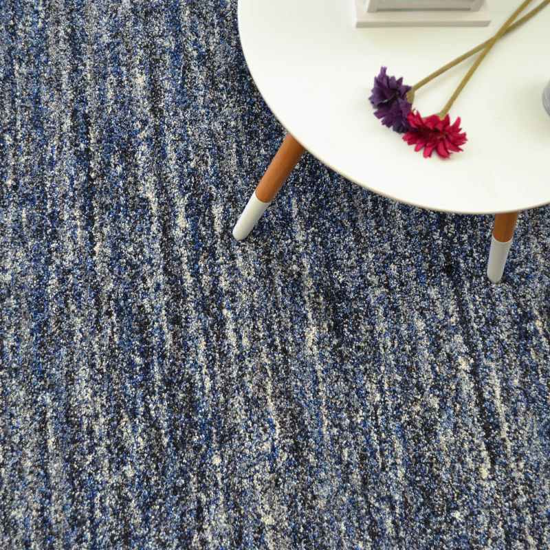 Mehari 23067 6141 Abstract Shaggy Rugs in Blue Multi