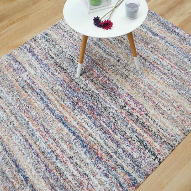 Mehari Shaggy Striped Rugs 23094 6161