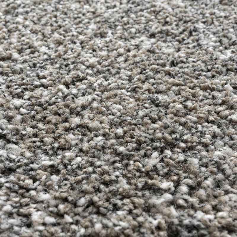 Mehari 23500 3272 Mottled Speckled Shaggy Rugs in Dark Grey