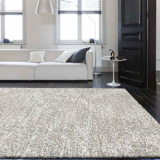 Mehari 23500 6258 Mottled Speckled Shaggy Rugs in Beige