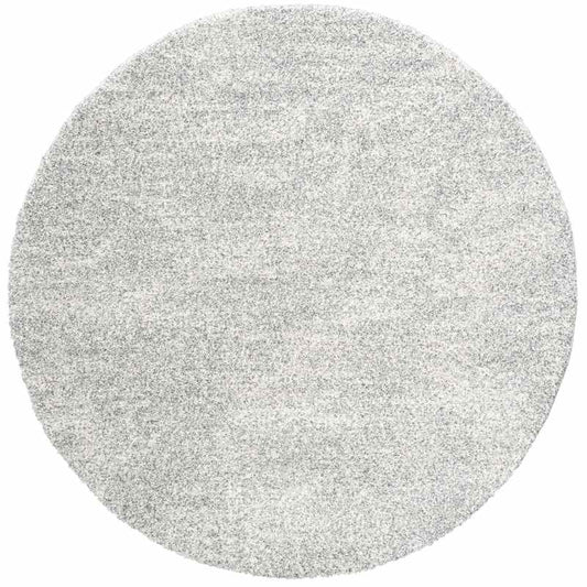 Mehari 23500 6248 Mottled Speckled Shaggy Circle Rugs in Cream