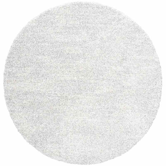 Mehari 23500 6258 Mottled Speckled Shaggy Circle Rugs in Beige