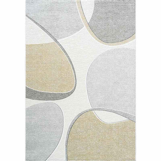 Milano 46004 6191 Abstract Orb Rugs in Gold Yellow