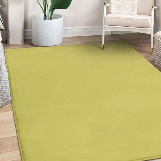 Moda Plain Rugs in Green by Rugstyle