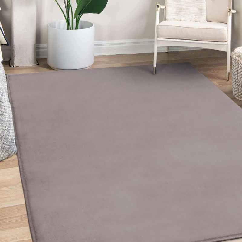 Moda Plain Rugs in Grey by Rugstyle