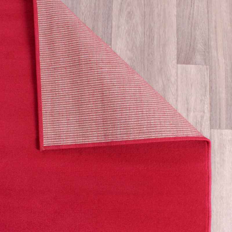 Moda Plain Rugs in Red by Rugstyle