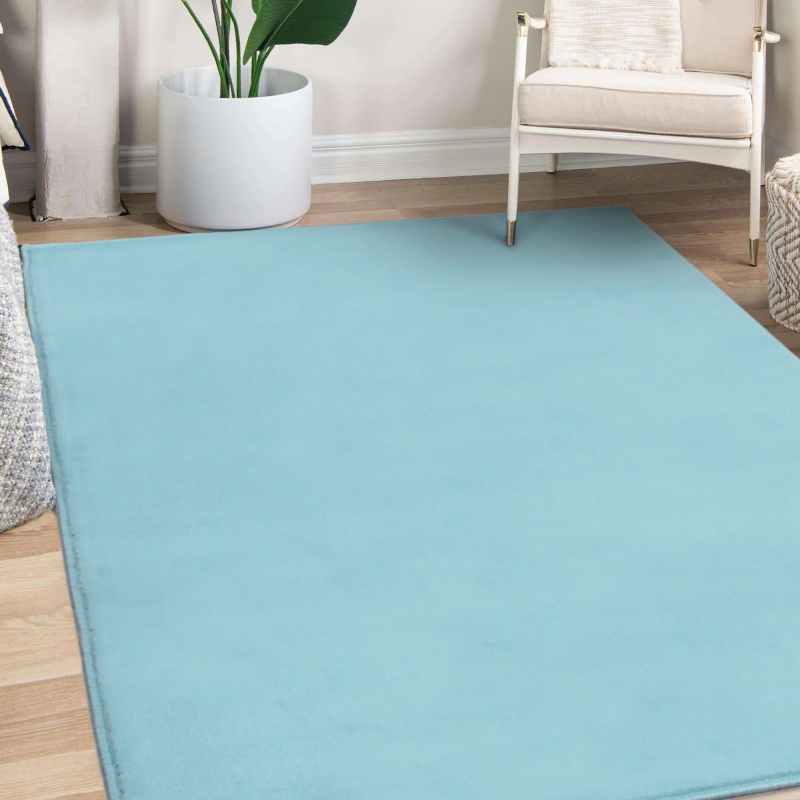 Moda Plain Rugs in Teal by Rugstyle