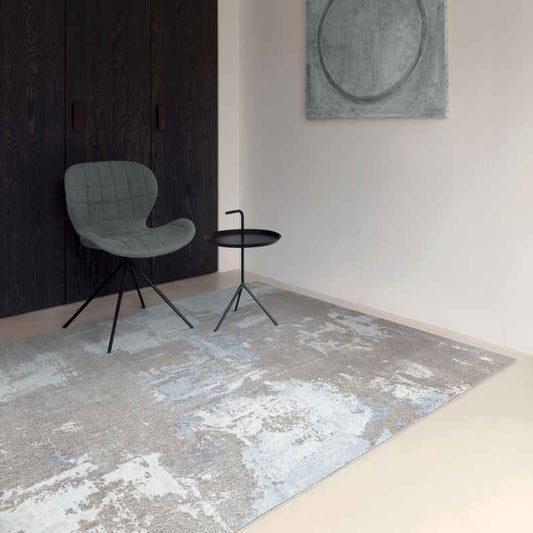 Moda 47123 GC994 Distressed Abstract Rugs in Grey Blue