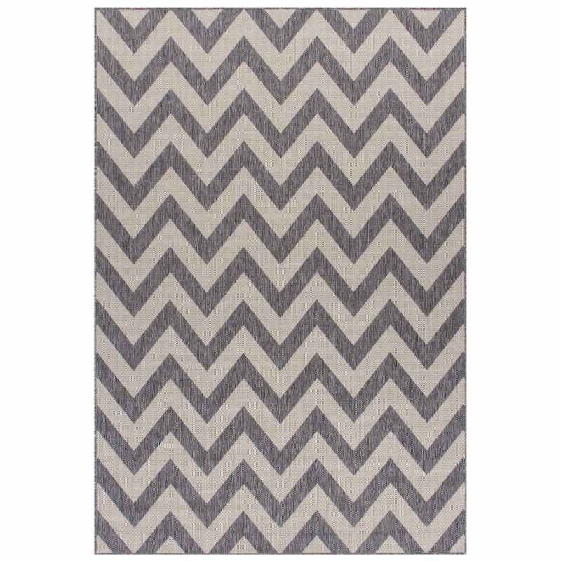 Moda Chevron Rugs in Grey Brown