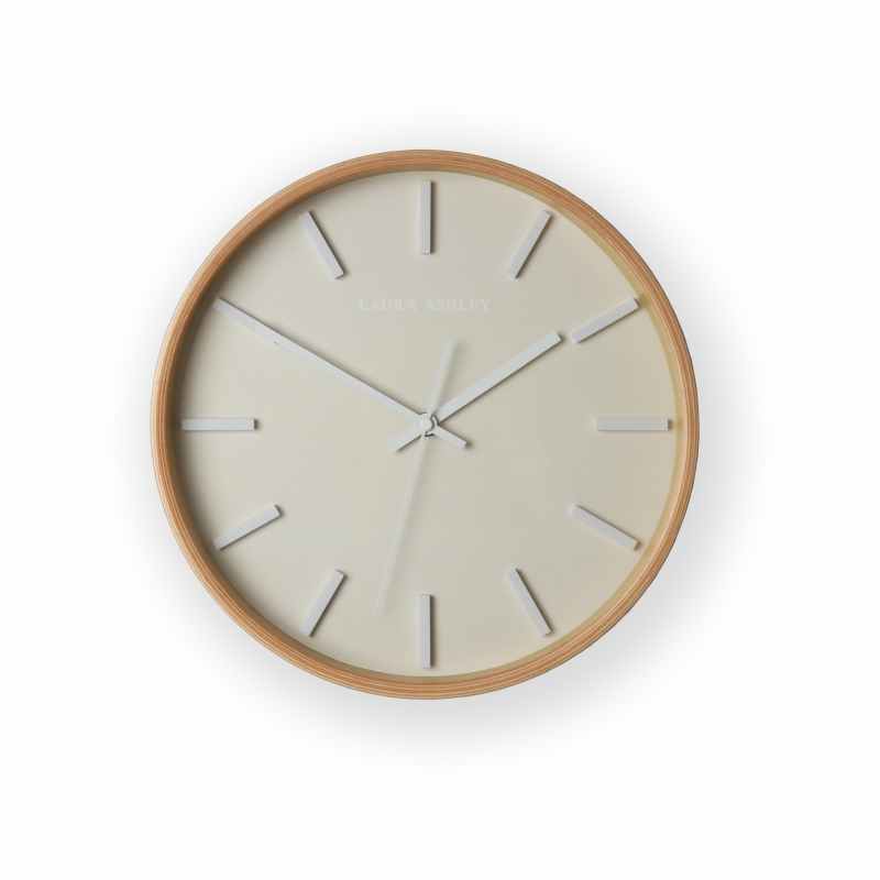 Mounton Wooden Clock 115782 by Laura Ashley in Pale Dove Grey