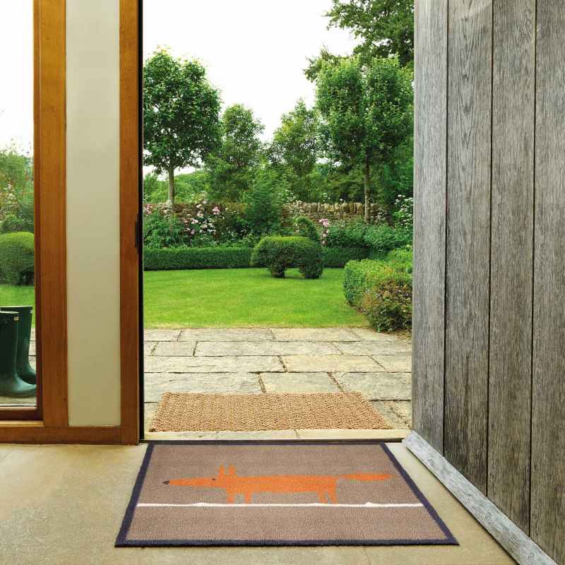 Mr Fox Scion Washable Doormats in Brown by Turtle Mat x Scion