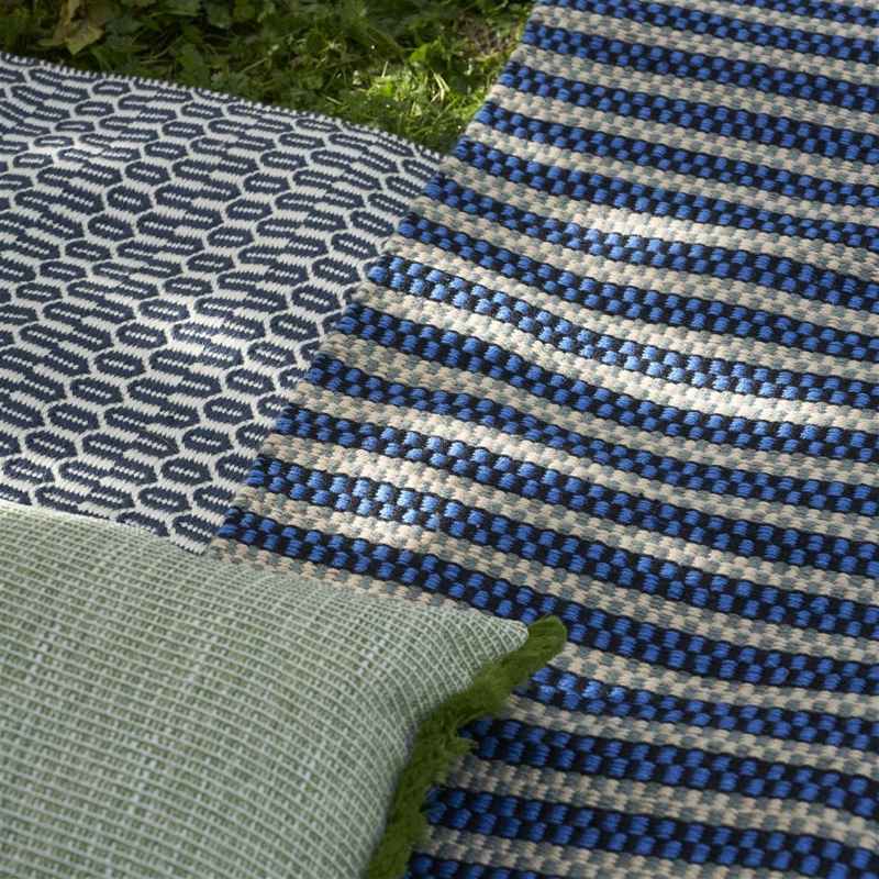 Muara Indoor Outdoor Rug by Designers Guild in Cobalt Blue