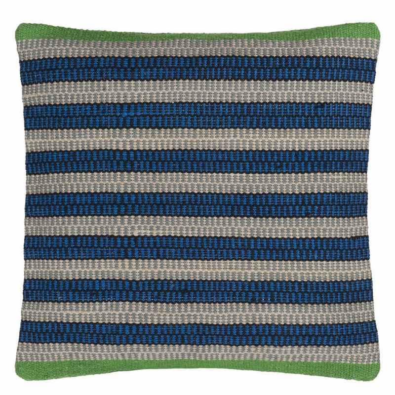 Muara Indoor Outdoor Cushion By Designers Guild in Cobalt Blue