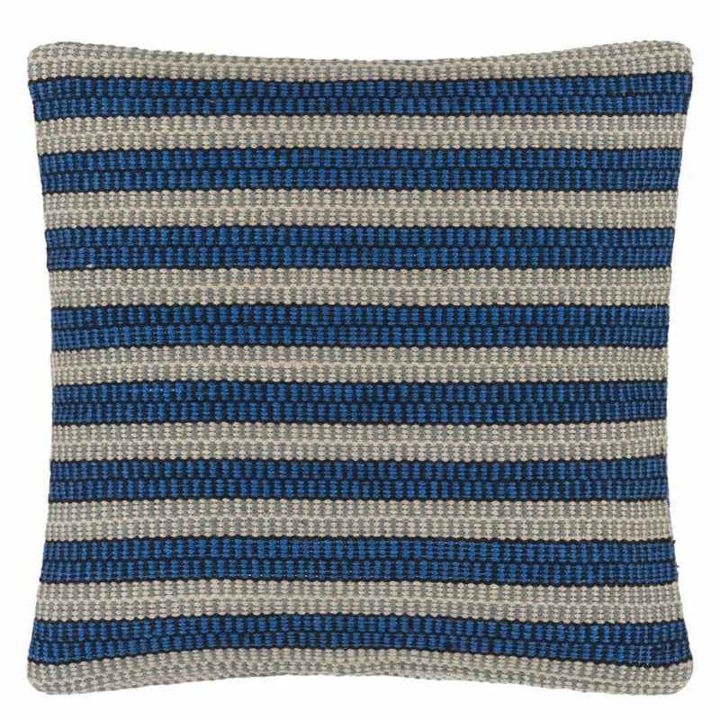 Muara Indoor Outdoor Cushion By Designers Guild in Cobalt Blue
