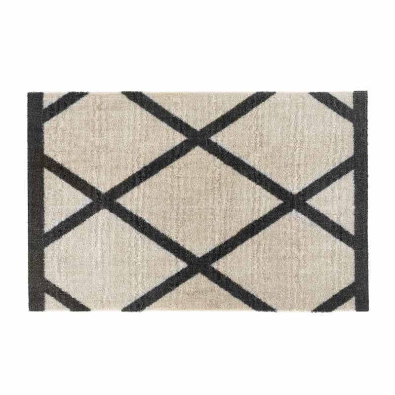 My Border Geo Washable Anti Slip Doormat in Beige