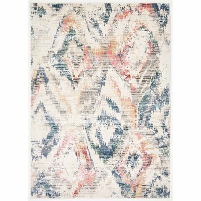Nova Khat Distressed Abstract Rugs in Multi