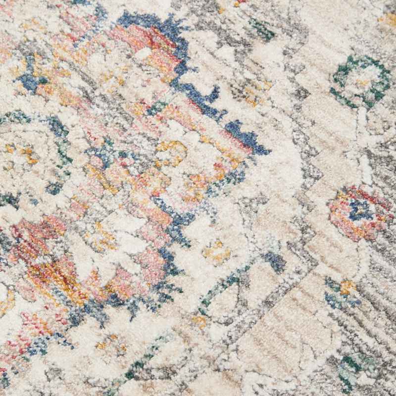 Nova Loki Traditional Distressed Medallion Rugs in Blue