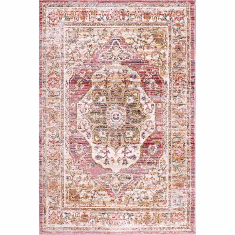 Nova 9047 Traditional Rugs in Terracotta Orange