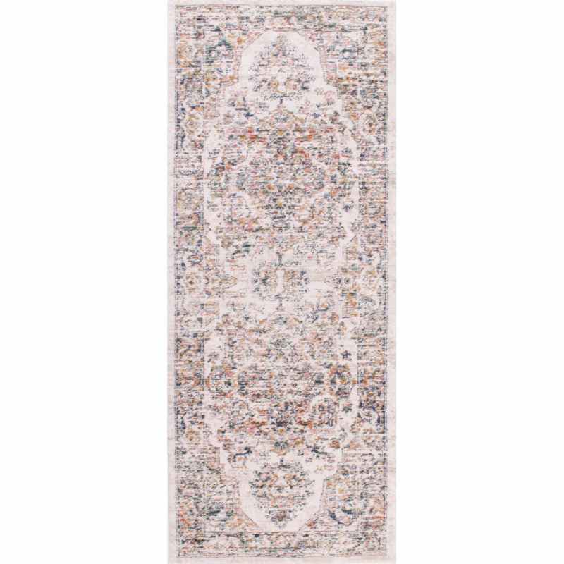 Nova 9207 Traditional Runner Rugs in Cream White
