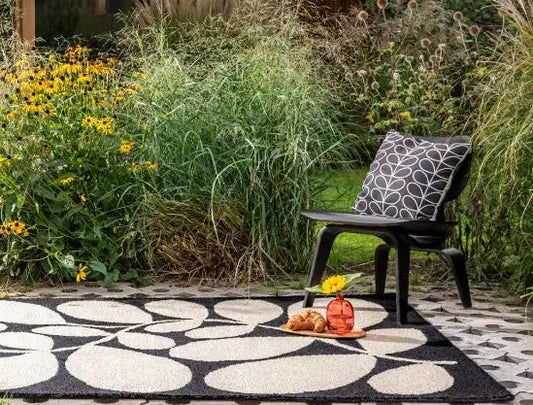 In-Outdoor Orla Kiely Sycamore Black outdoor 464205 Rug