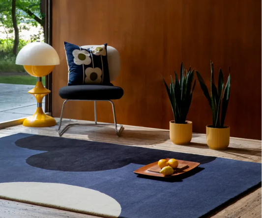 Orla Kiely Geo Flower Denim 060608 Rug