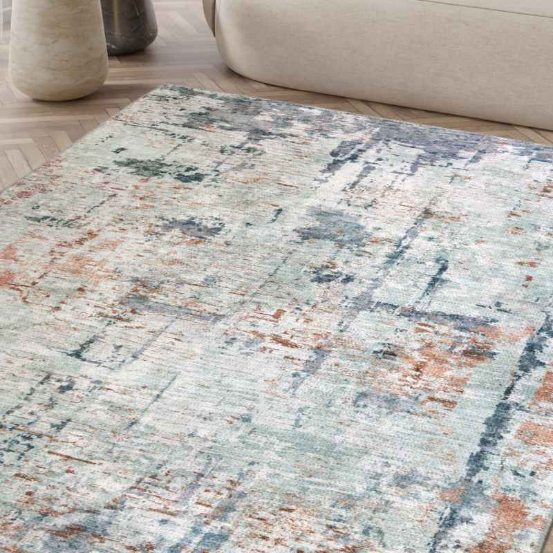 Opal Vintage Traditional Rug in Multi