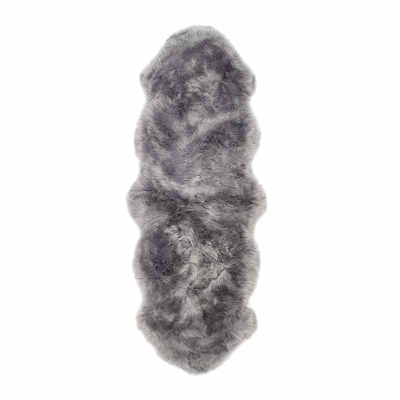 Genuine Sheepskin Animal Fur Rugs in Grey