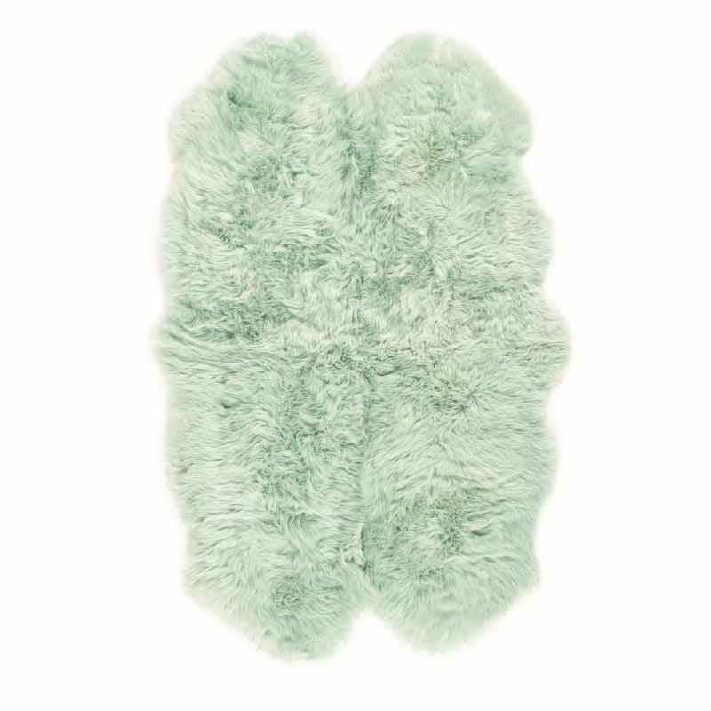 Genuine Sheepskin Animal Fur Rugs in Mint