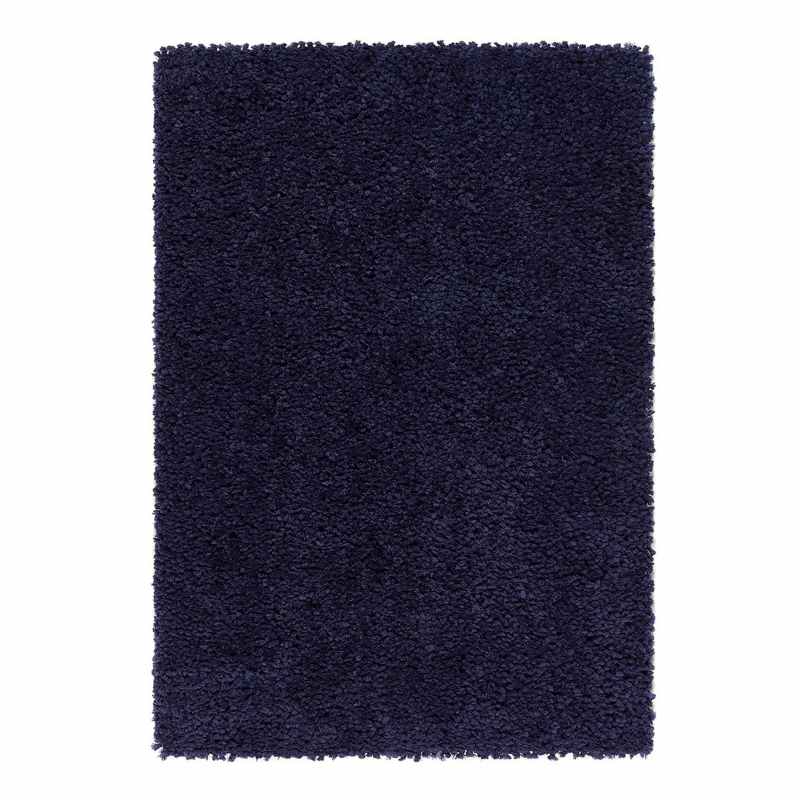 Origins Portland Shaggy Rugs in Navy Blue